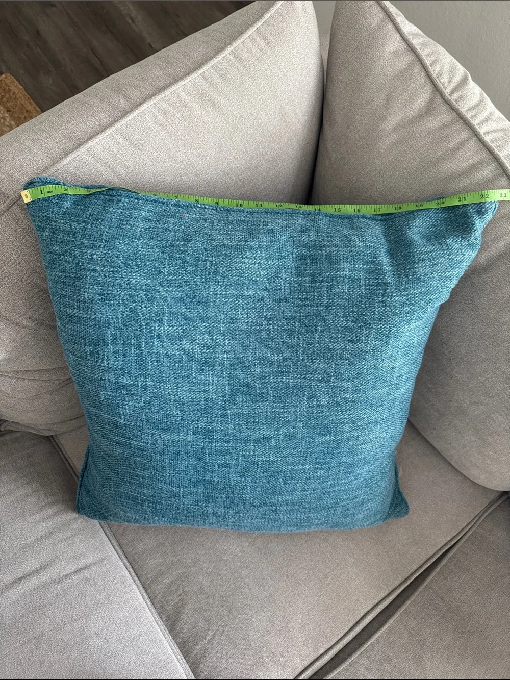 Teal Decorative Accent Pillow - Cozy Textured Throw
